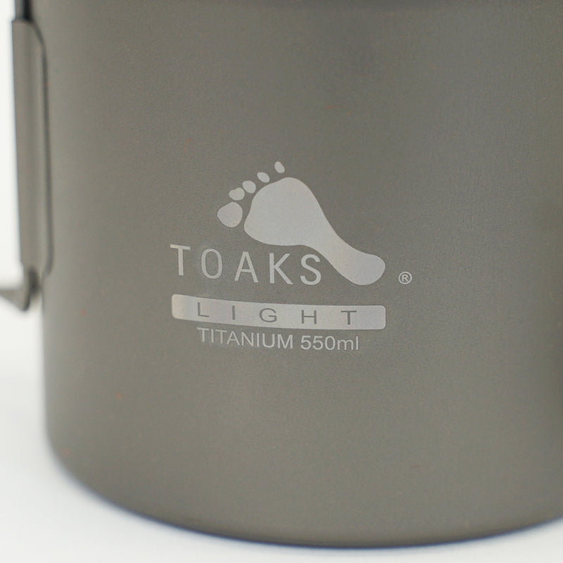 TOAKS Light Titanium Pot 550ml / トークス ライトチタニウムポット 550ml