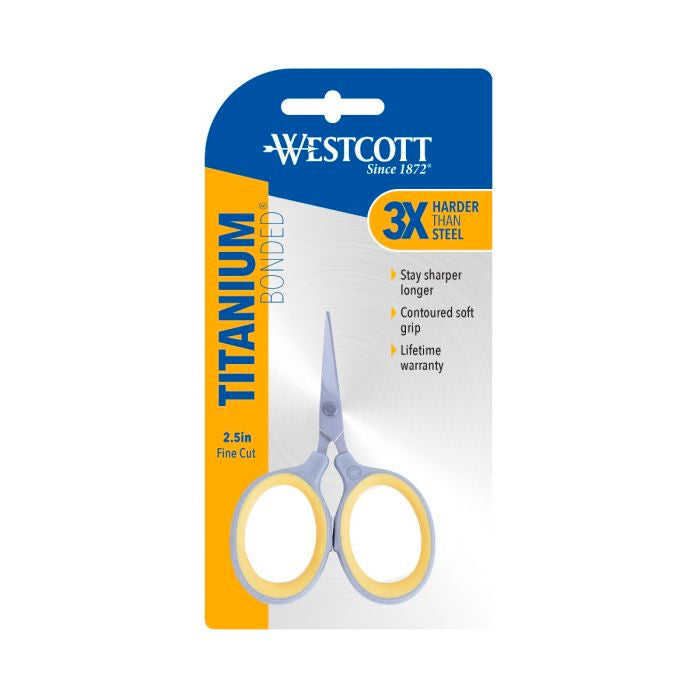 WESTCOTT Ultralight Titanium Scissors, 2.5
