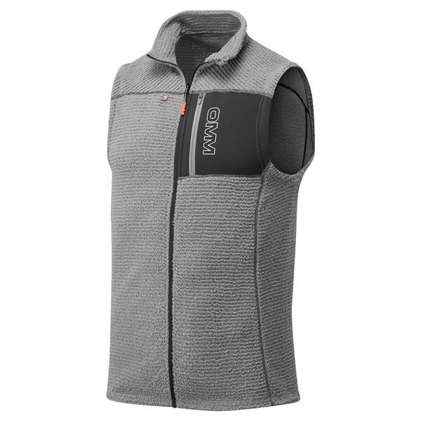 官製新品　OMM core zipped vest コアジップベスト Lサイズグレー 登山ウェア・アウトドアウェア