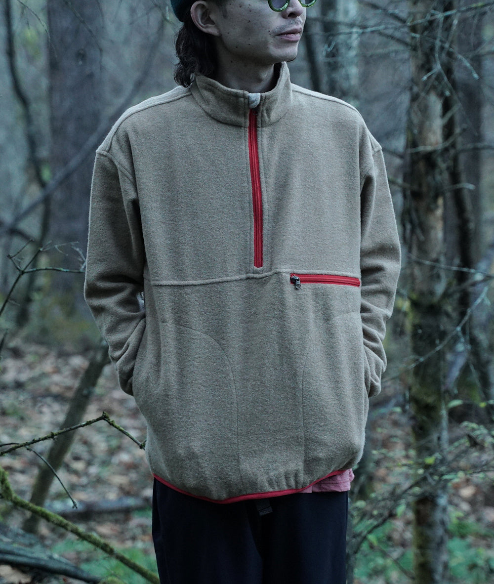 Wool fleece online pullover