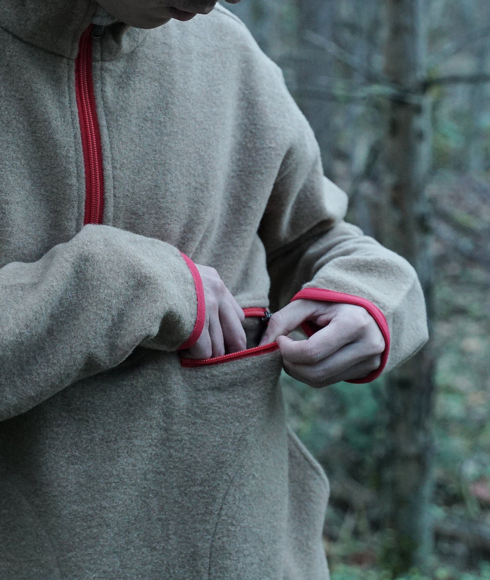 AXESQUIN × Moonlightgear WOOL FLEECE PULLOVER 軽Edition