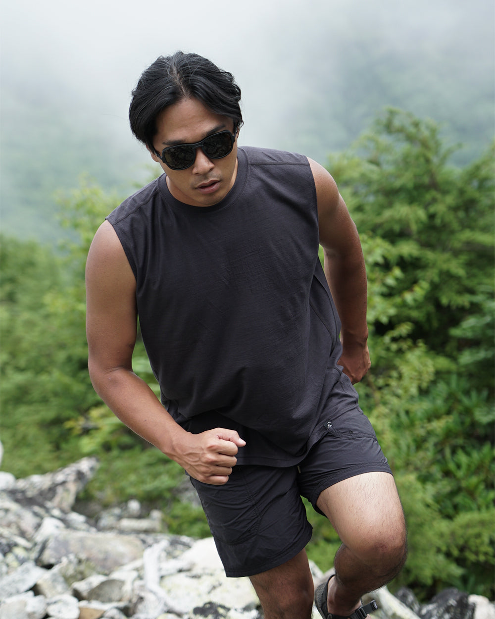 STATIC RAW SLEEVELESS SHIRTS / スタティック ラウスリーブレスシャツ