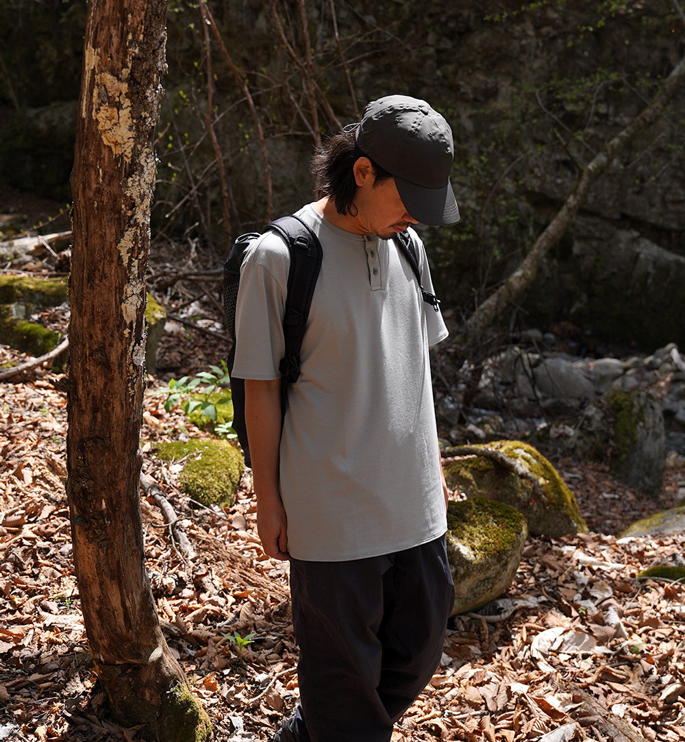 BRING / WUNDERWEAR IMMERSION HENRY NECK T-SHIRT