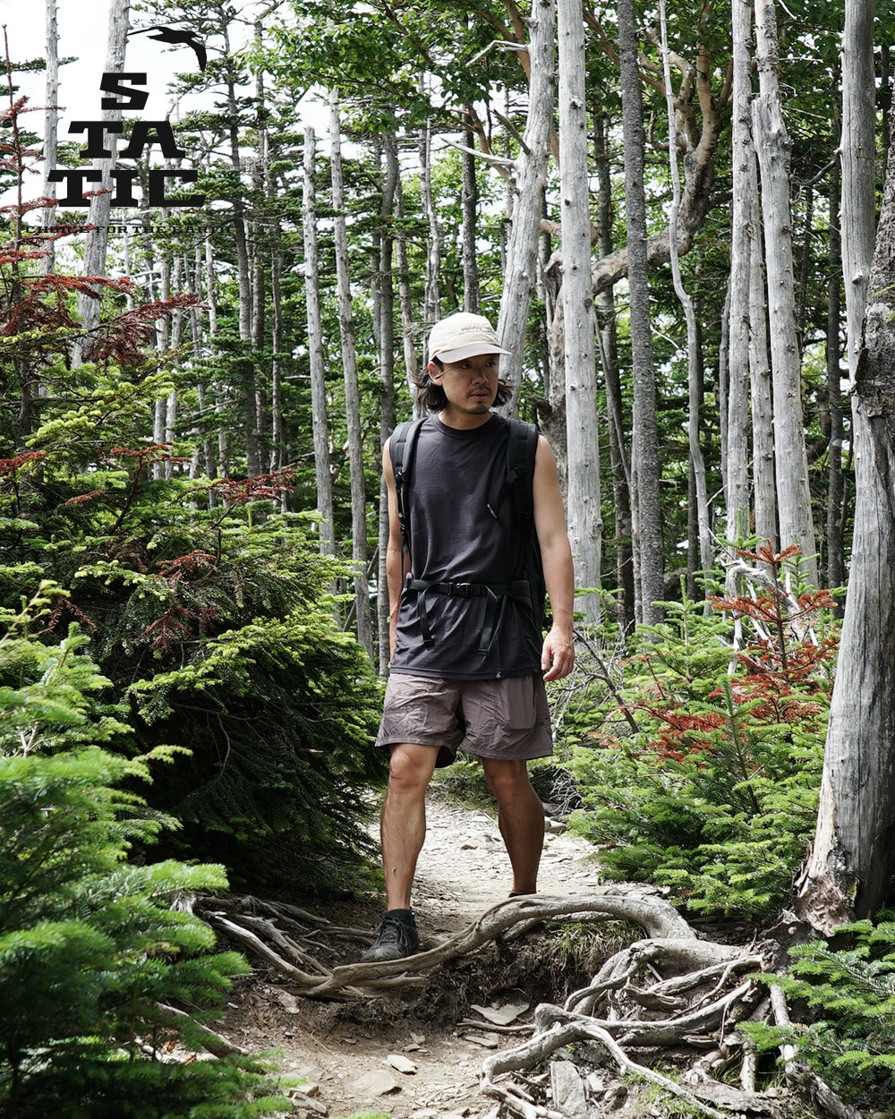 STATIC RAW SLEEVELESS SHIRTS / スタティック ラウスリーブレスシャツ