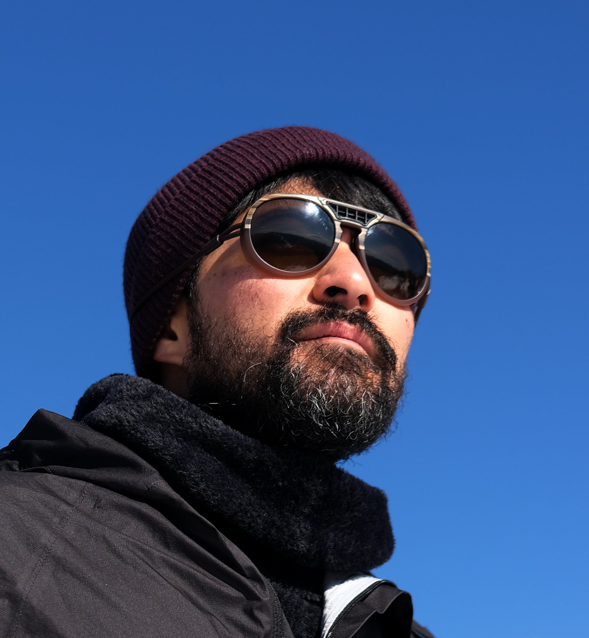 OMBRAZ DOLOMITE Armless Sunglasses Polarized Olive Brown