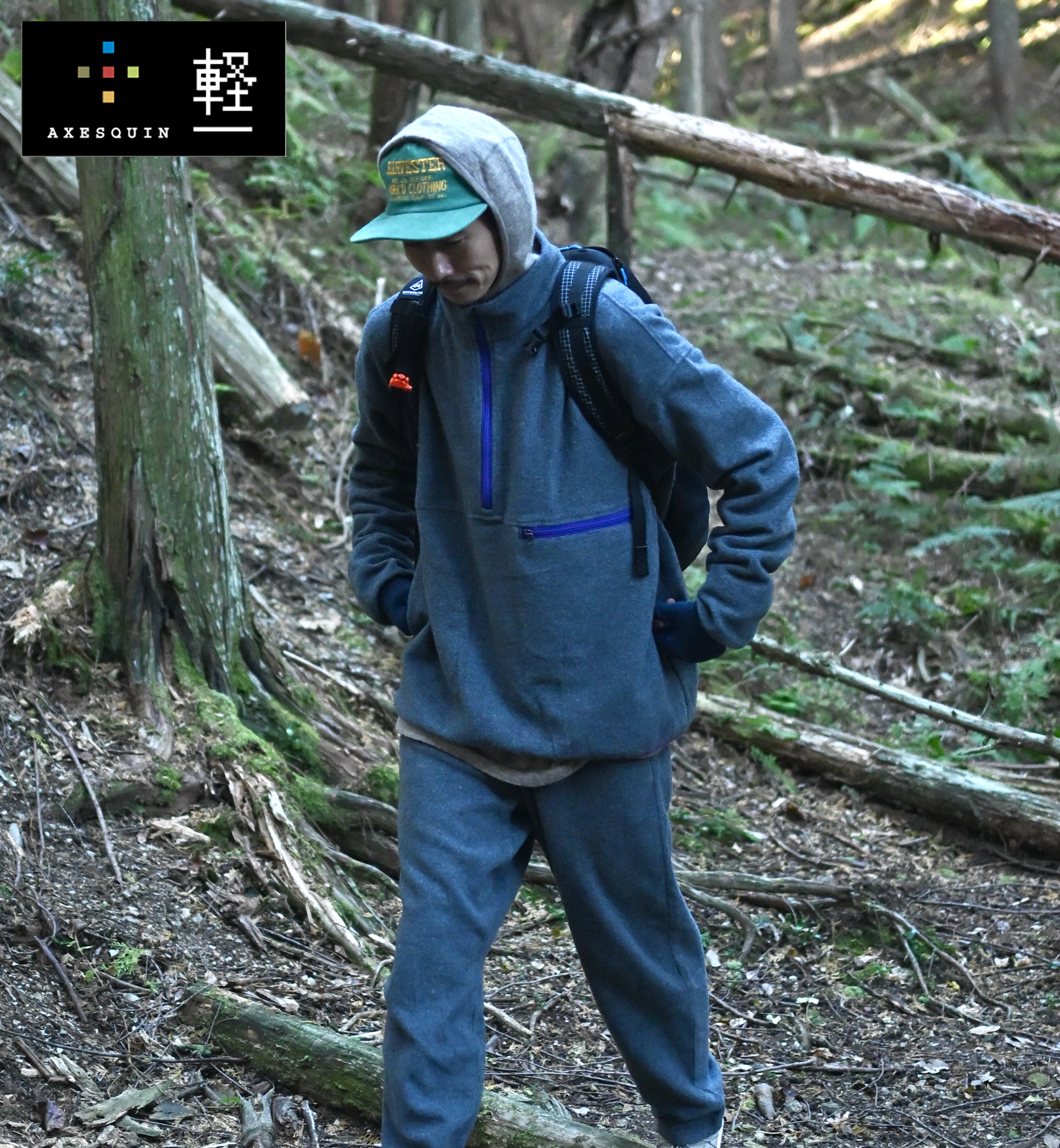 AXESQUIN × Moonlightgear  WOOL FLEECE PULLOVER 軽Edition
