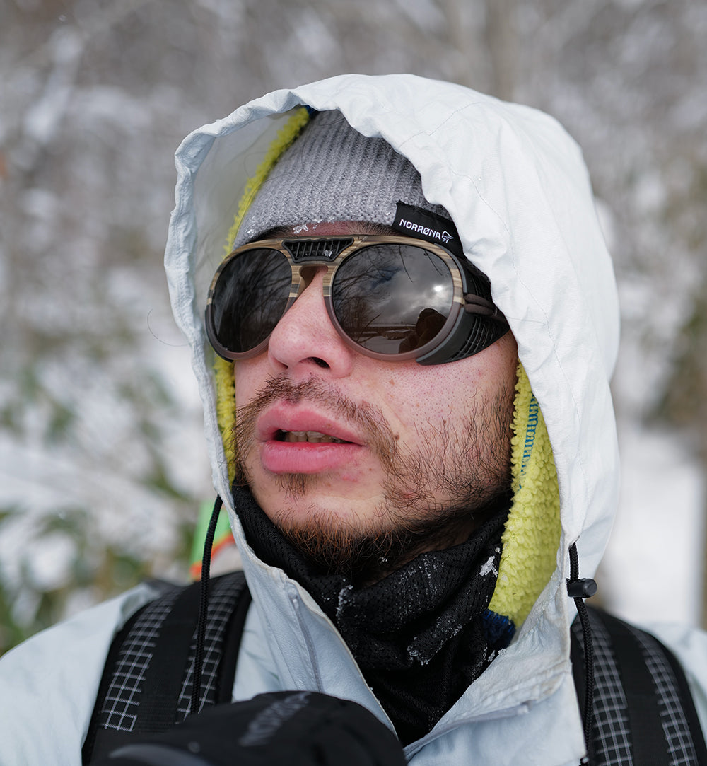 OMBRAZ DOLOMITE Armless Sunglasses Polarized Olive Brown