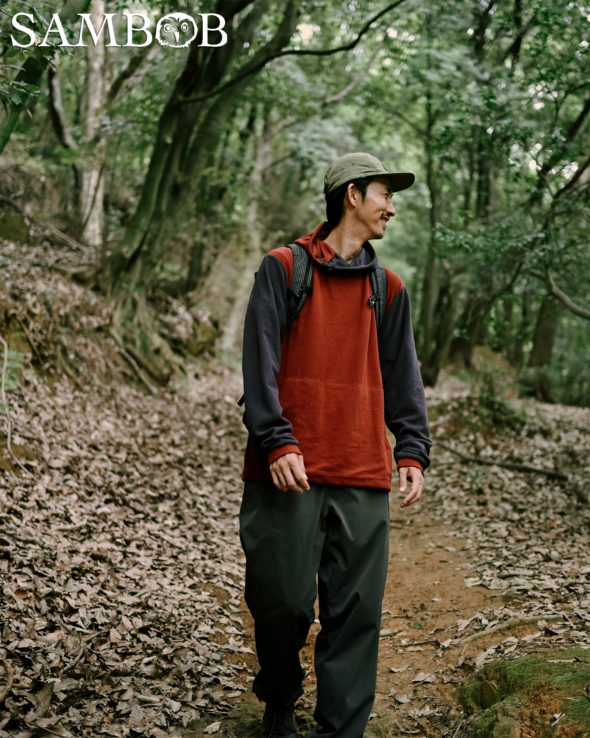 Sambob Microgrid Hoodie - midnight purple / サンボブ マイクログリッドフーディ ミッドナイトパープル