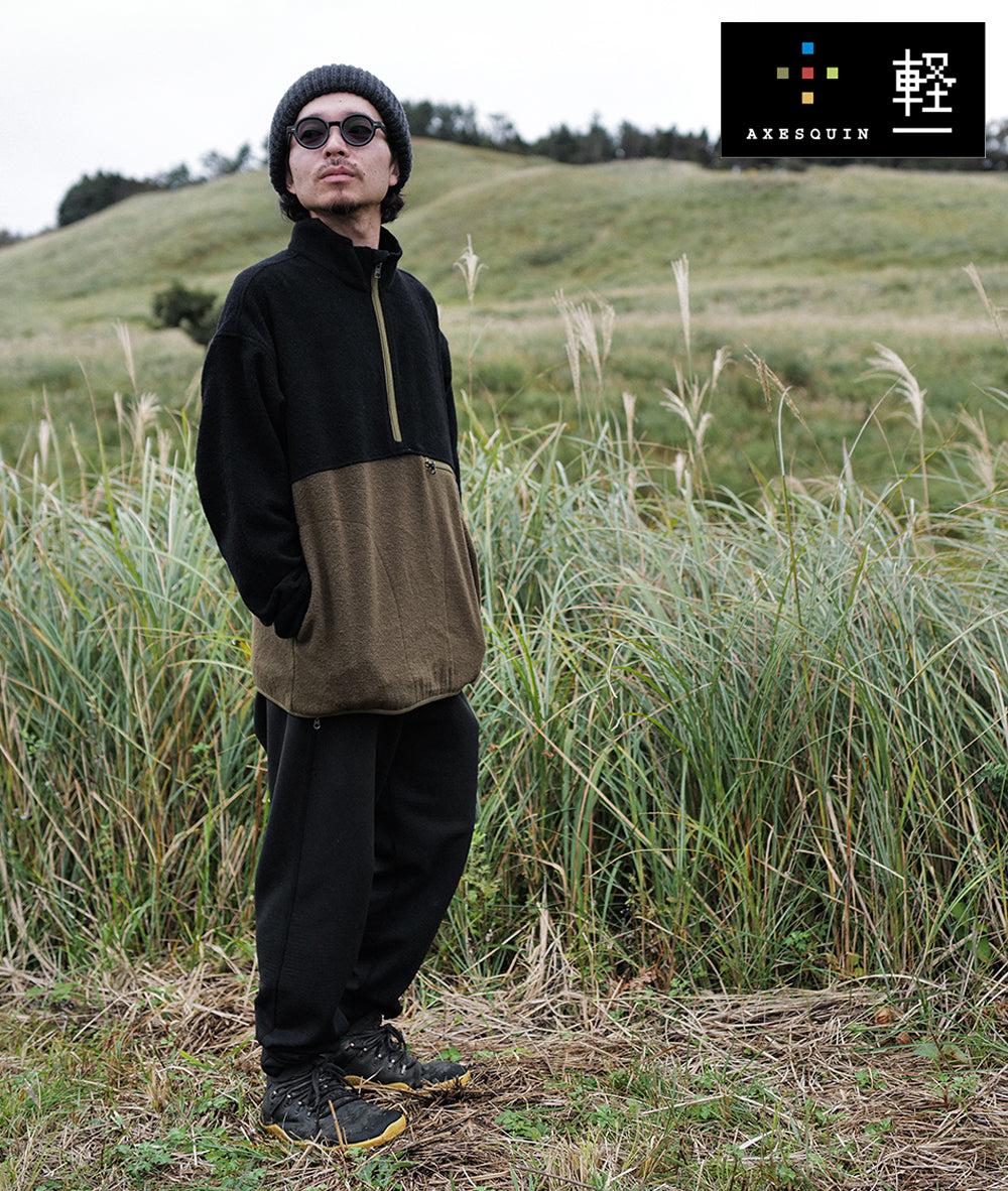 AXESQUIN × Moonlightgear WOOL FLEECE PULLOVER 軽Edition