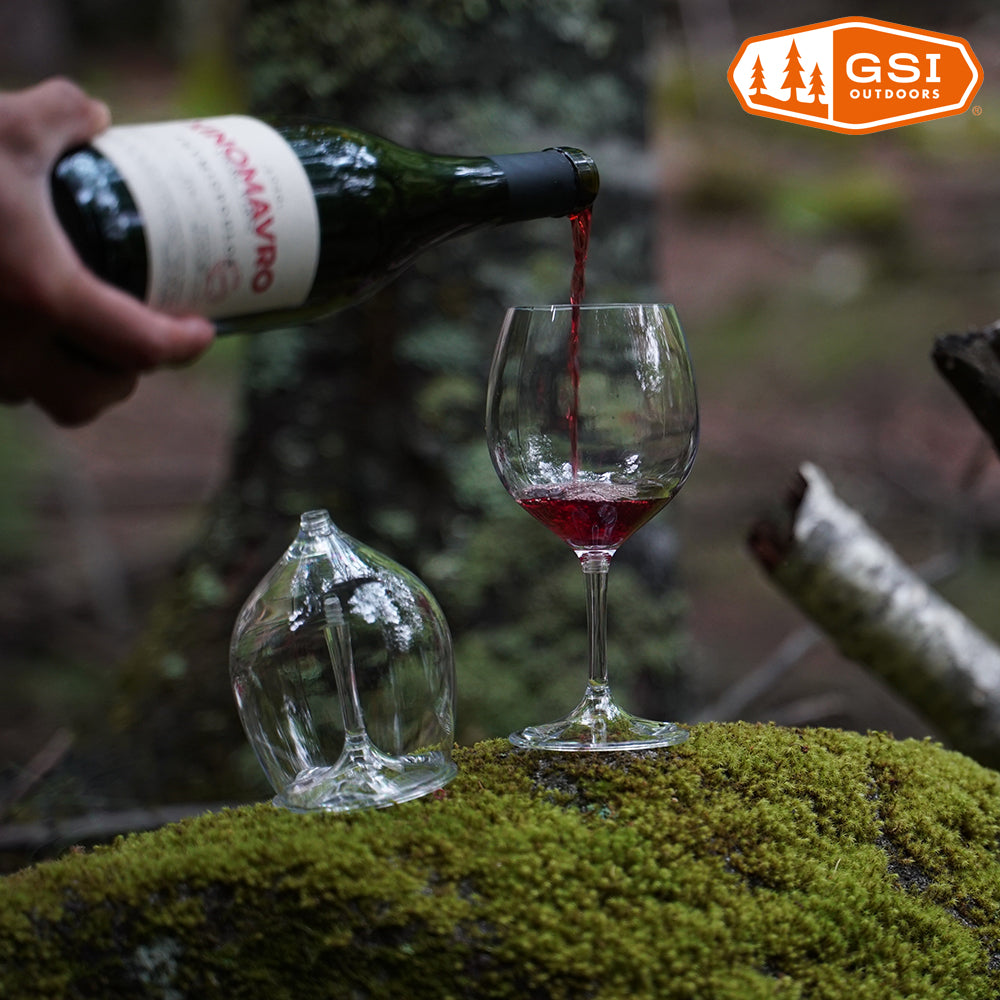 GSI OUTDOORS Nesting Wine Glass Set / ジーエスアイ ネスティングワイングラス 2個セット