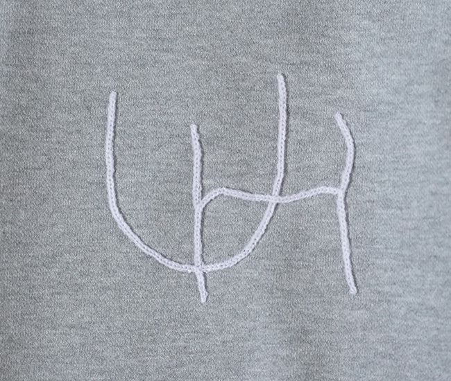 UNHALFDRAWING Sweat Long Sleeve HOODIE (ULTRAHEAVY 刺繍VER)