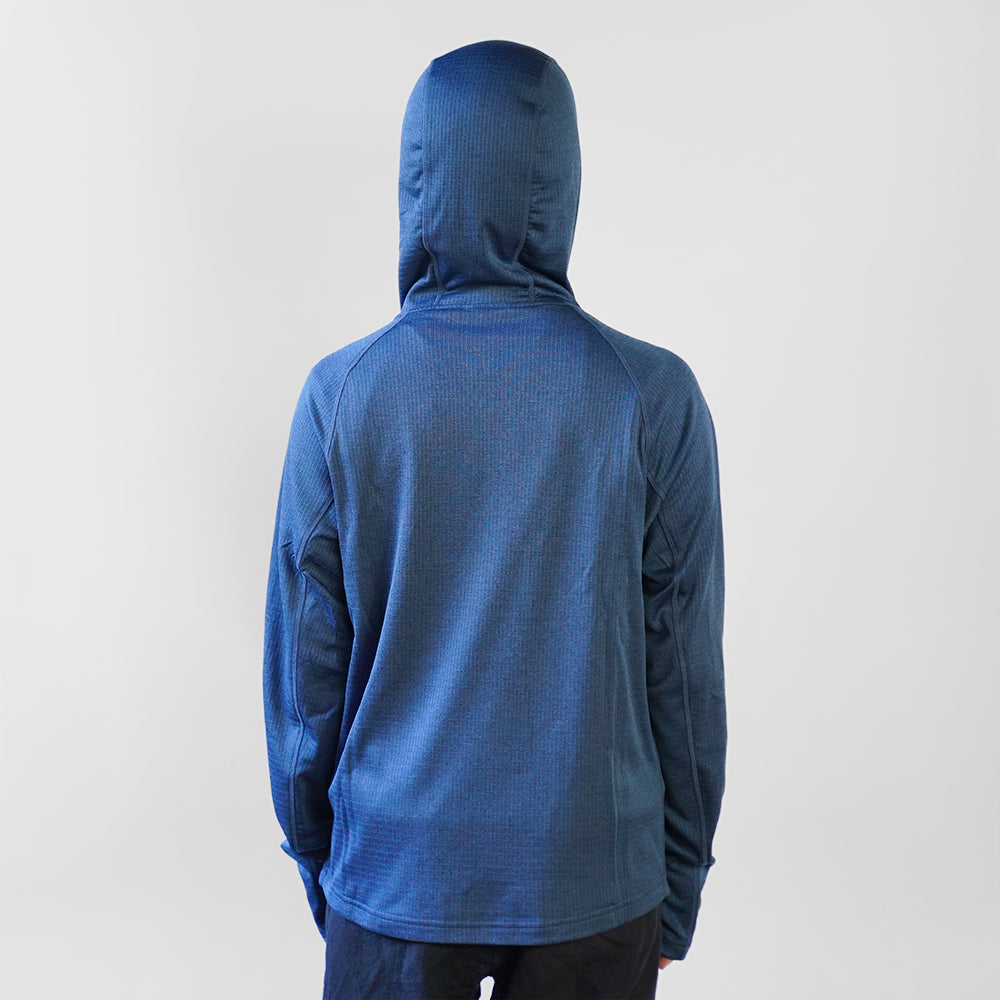 PALANTE grid fleece hoody パランテ フリース フーディ - アウトドア 