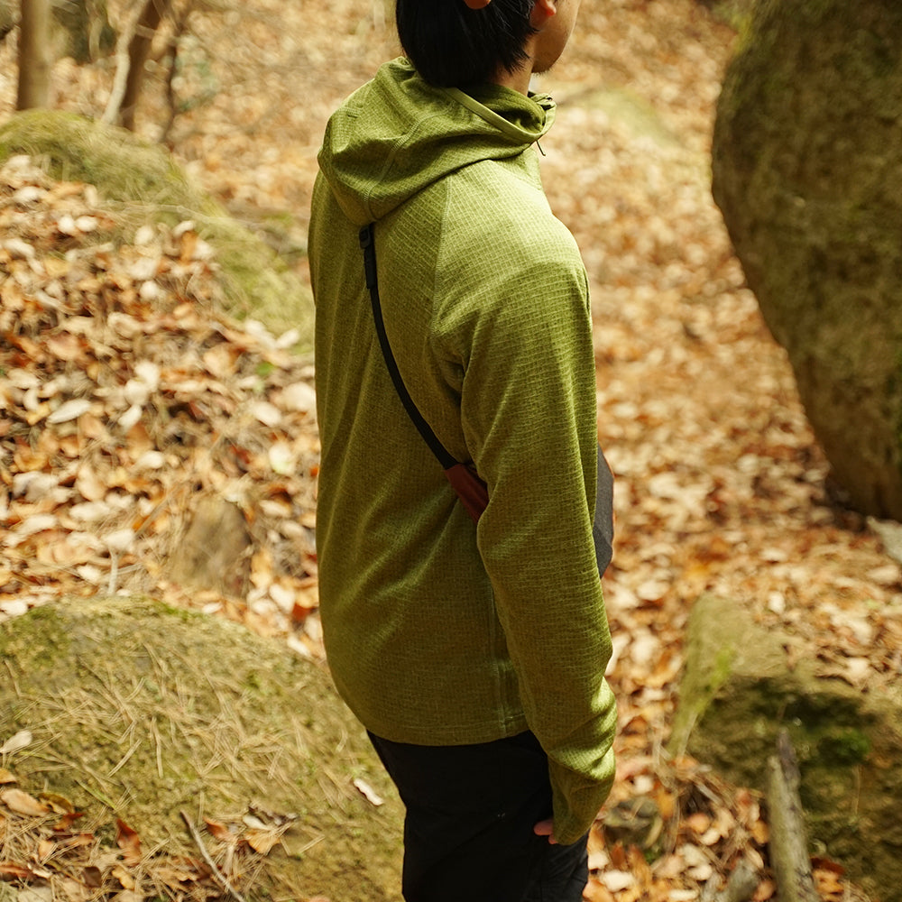 PA'LANTE grid fleece hoody /  パランテ グリッドフリースフーディ