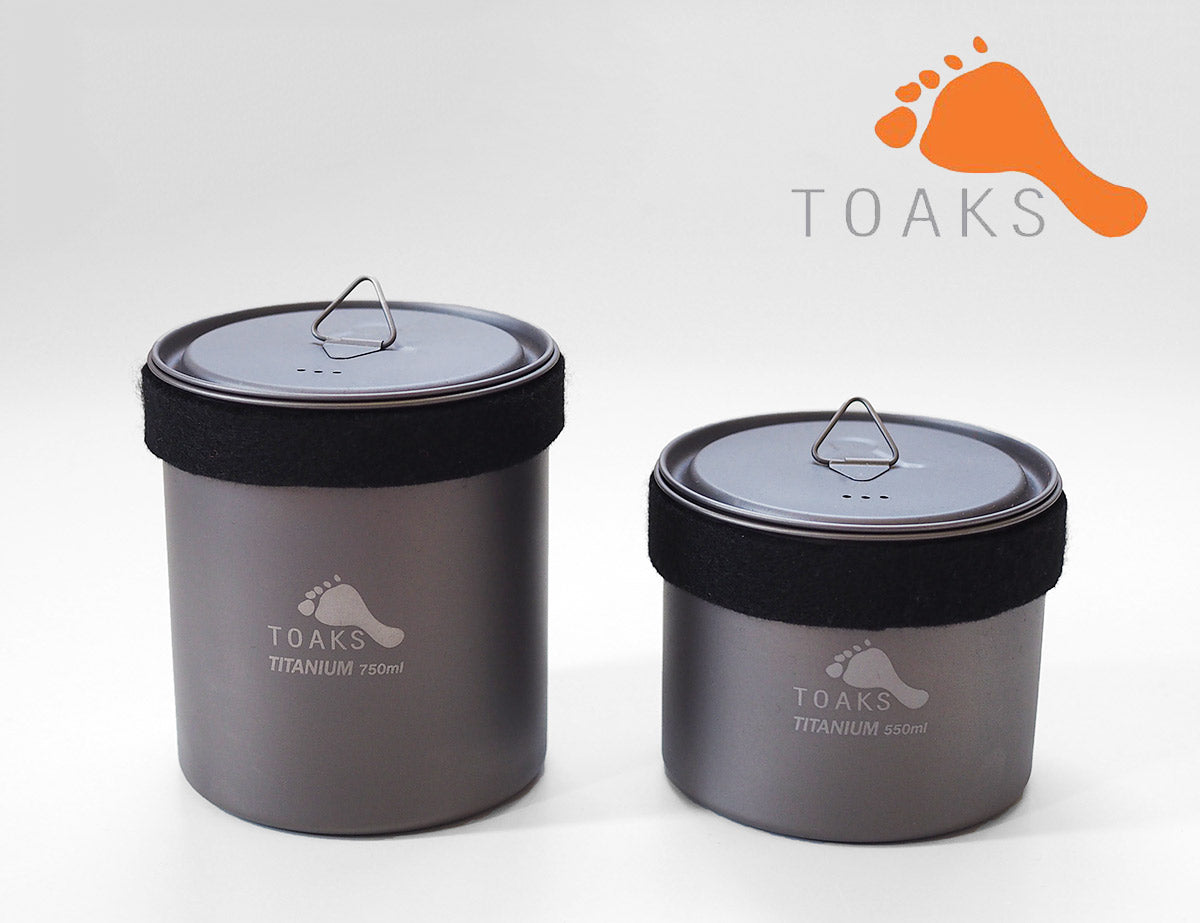 TOAKS Titanium Pot without Handle / トークス チタンポット ウィザウトハンドル