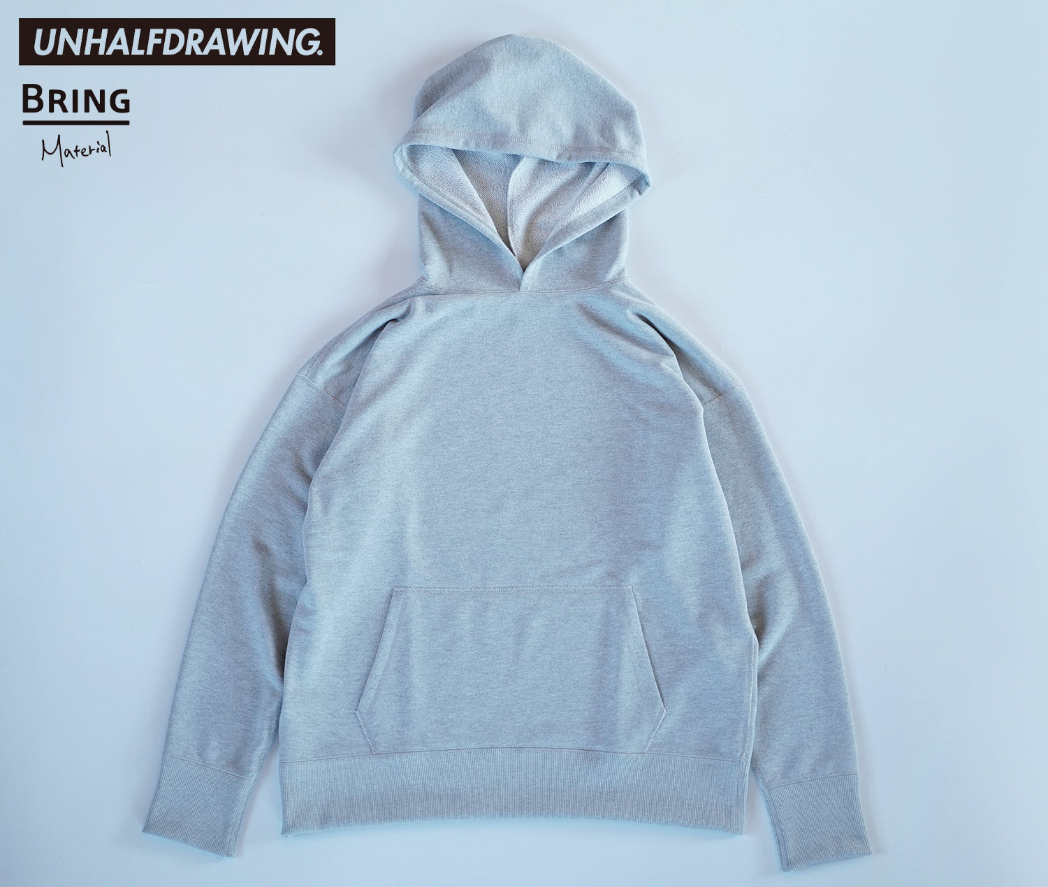 UNHALFDRAWING Sweat Long Sleeve HOODIE (NO PRINT)