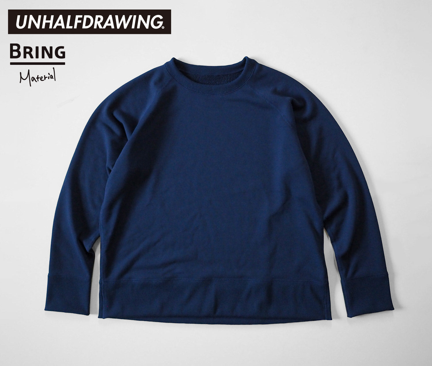 直販卸売UNHALFDRAWING HORIZONTAL SWEAT SHIRTS トップス