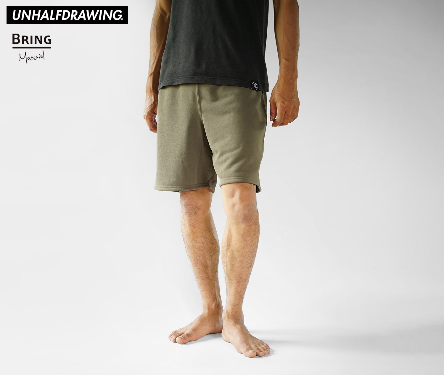 UNHALFDRAWING Sweat Shorts (No print)